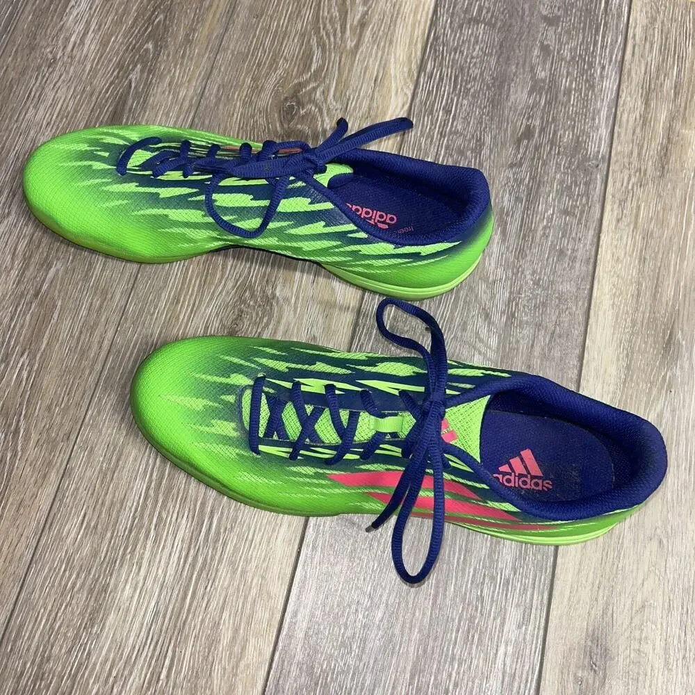 Adidas FF Speedtrick M19965 Men's US Size 11 Soccer Shoes Solar Green Solar Pink